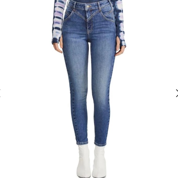 Free People Denim - FREE PEOPLE Riley Seamed Skinny Jeans